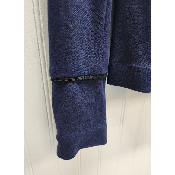 Cabi Double-Breasted Navy Military-Style Jacket With Button Accents & Black Trim - Picture 4 of 15